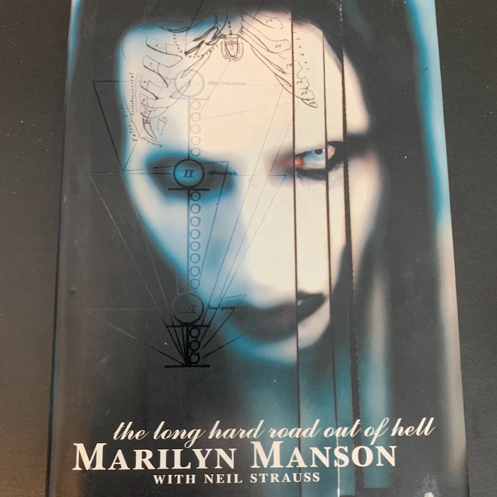 First Edition "The Long Hard Road Out of Hell" by Marilyn Manson Hardcover Book